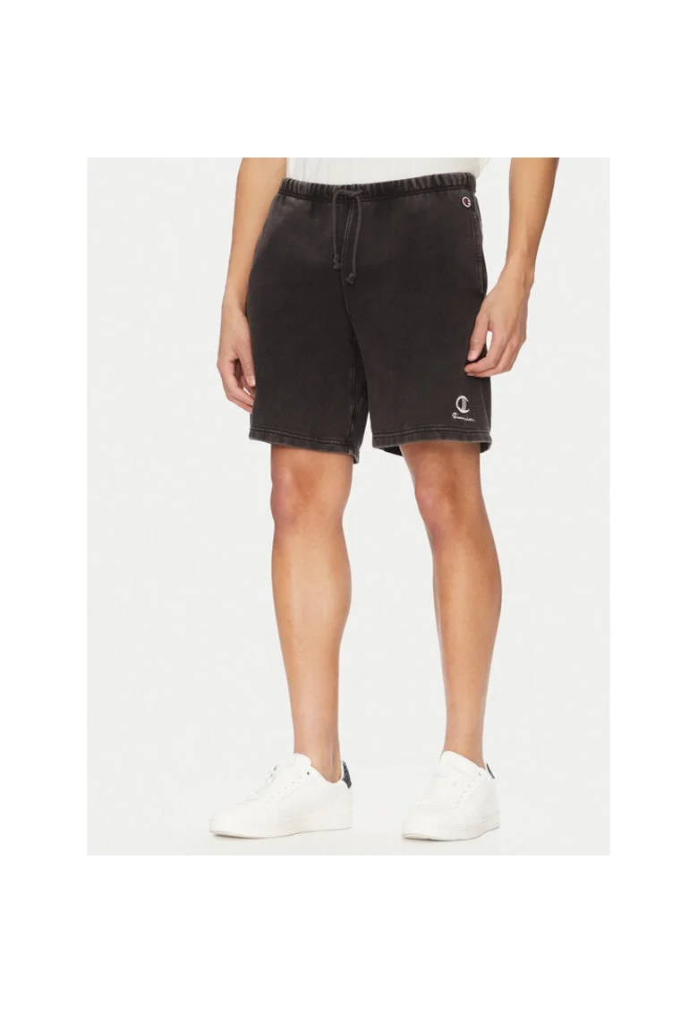 Pantaloni scurti sport barbati  221179, Bumbac/Poliester, Negru, Negru