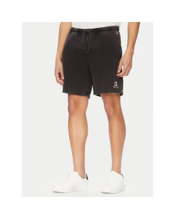 Pantaloni scurti sport barbati  221179, Bumbac/Poliester, Negru, Negru