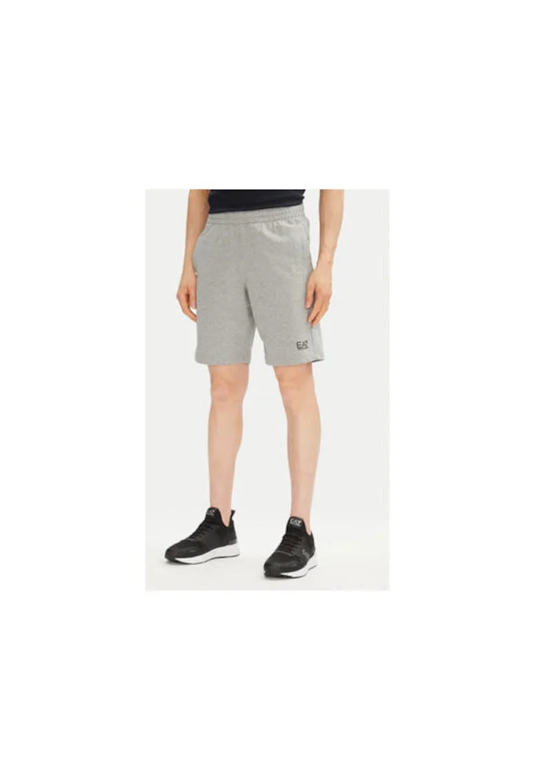 Pantaloni scurti sport barbati  Emporio Armani, 8NPS65 PJVRZ, Bumbac, Gri, Gri