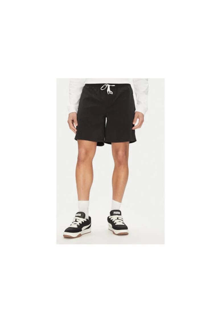 Pantaloni scurti sport barbati  ADYWS03079, Poliester reciclat, Negru, Negru