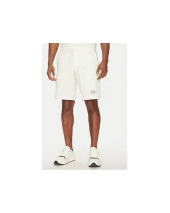 Pantaloni scurti sport barbati  Emporio Armani, 7M000196 AF13554, Poliester/Elastan, Alb, Alb