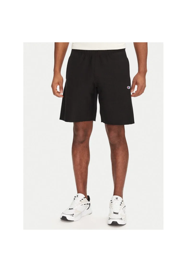 Pantaloni scurti sport barbati  220764, Bumbac/Poliester, Negru, Negru