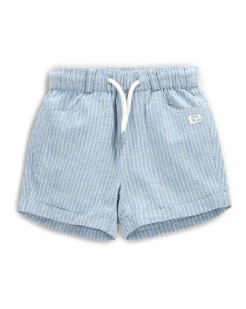 Pantaloni scurti baieti  WC5119501HBN, Bumbac/In, Albastru deschis, Albastru deschis