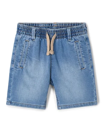 Pantaloni scurti din denim baieti  3222 65, Bumbac/Poliester, Albastru, Albastru