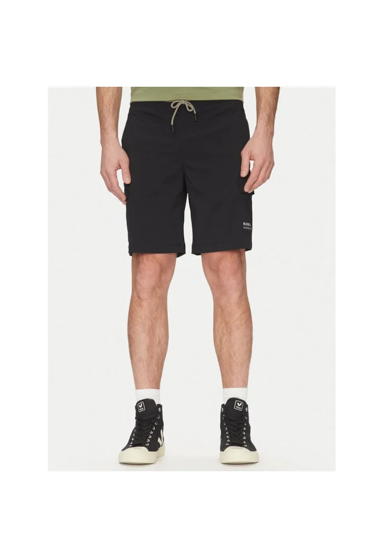 Pantaloni scurti sport barbati  20717891, Nylon/Elastan, Negru, Negru