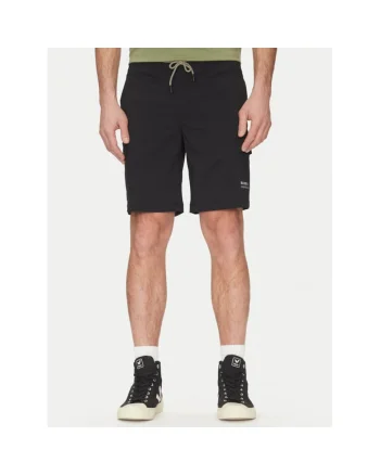 Pantaloni scurti sport barbati  20717891, Nylon/Elastan, Negru, Negru