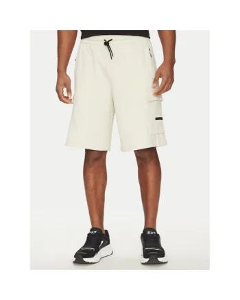 Pantaloni scurti sport barbati  Emporio Armani, 7M000326 AF12660, Bumbac/Elastan, Ecru, Ecru