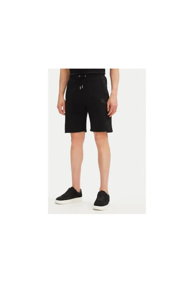 Pantaloni scurti sport barbati  705071 552951, Bumbac organic, Negru, Negru