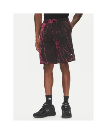 Pantaloni scurti sport barbati  630171, Bumbac/Poliester reciclat, Negru, Negru