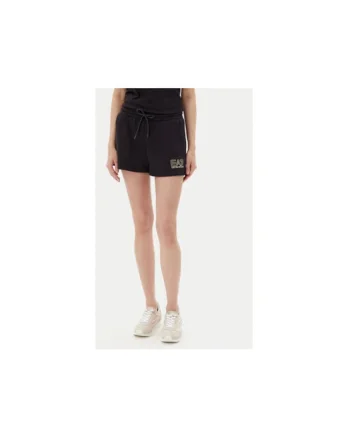 Pantaloni scurti sport dama  Emporio Armani, 7W000108 AF12473, Bumbac/Poliester, Negru, Negru