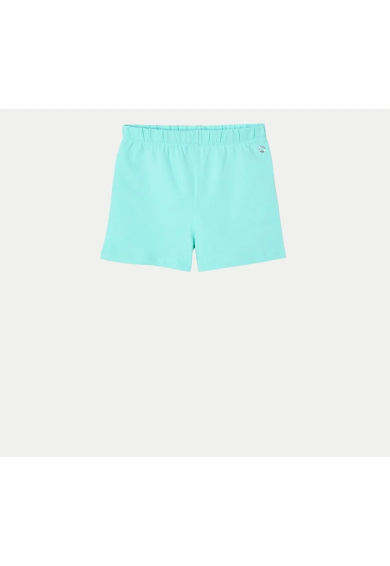 Pantaloni scurti sport fete  3208, Bumbac/Elastan, Verde, Verde