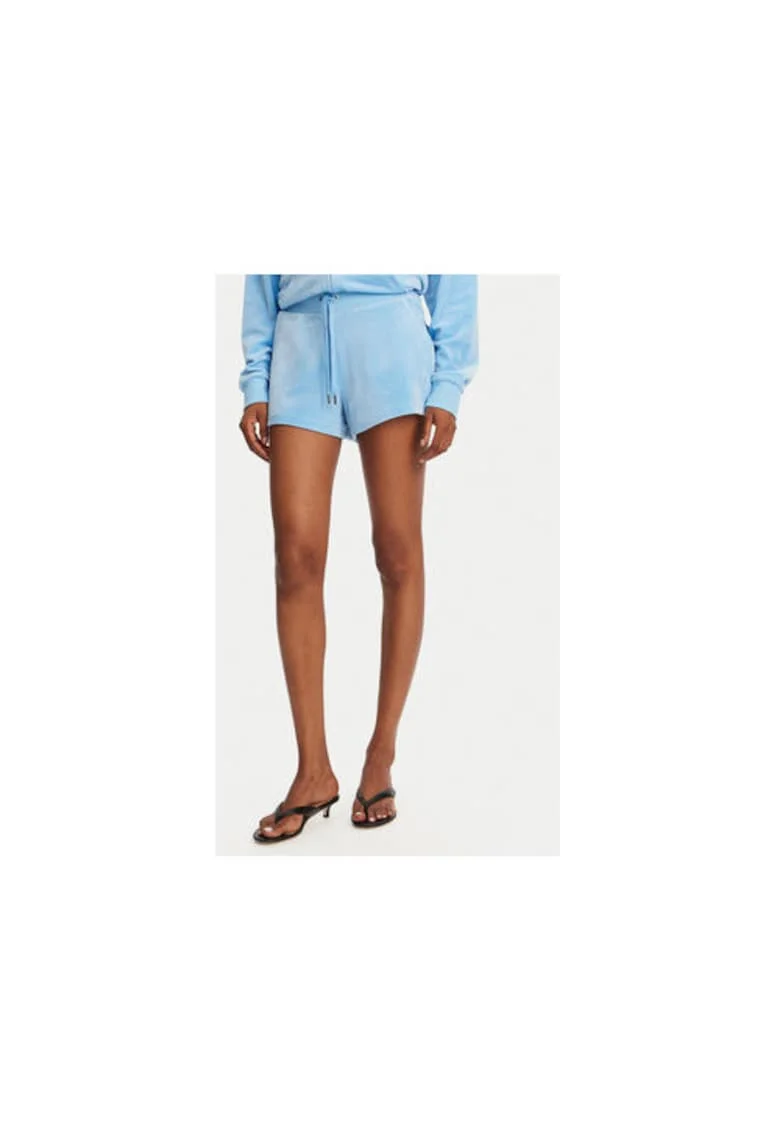 Pantaloni scurti sport dama  JCBHS224801, Poliester/Elastan, Albastru, Albastru