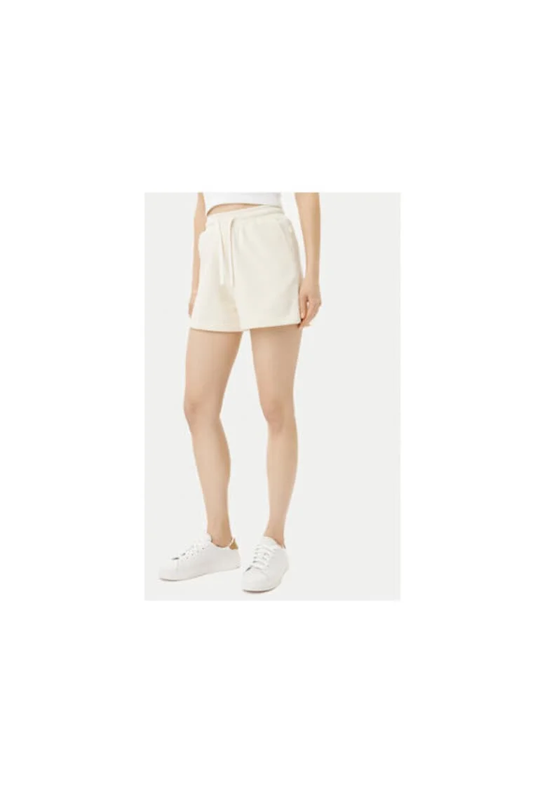 Pantaloni scurti sport dama  GPP25115SH, Bumbac/Poliester, Ecru, Ecru