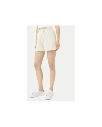 Pantaloni scurti sport dama  GPP25115SH, Bumbac/Poliester, Ecru, Ecru
