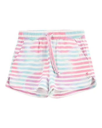Pantaloni scurti sport fete  WC5121401IGK, Bumbac/Elastan, Multicolor, Multicolor