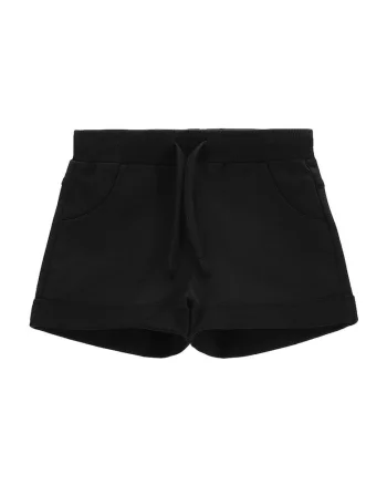 Pantaloni scurti sport fete  WC5120401VGC, Bumbac, Negru, Negru