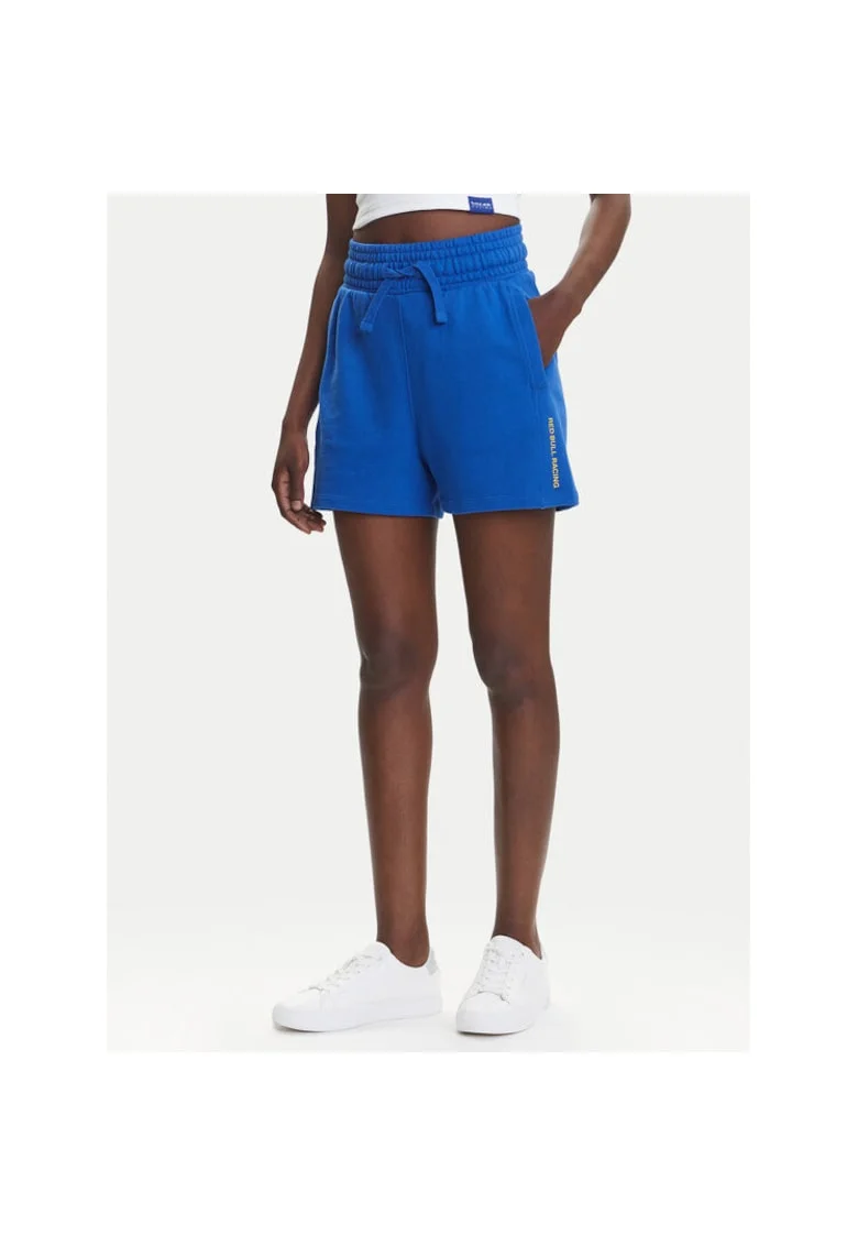 Pantaloni scurti sport dama  RL800008, Bumbac/Poliester, Albastru, Albastru
