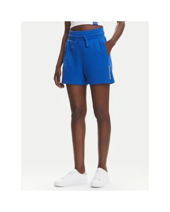 Pantaloni scurti sport dama  RL800008, Bumbac/Poliester, Albastru, Albastru