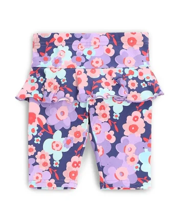 Pantaloni scurti sport fete  WC5122501HGN, Bumbac, Multicolor, Multicolor