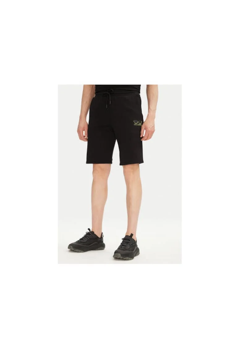 Pantaloni scurti sport barbati  705400 552917, Bumbac, Negru, Negru