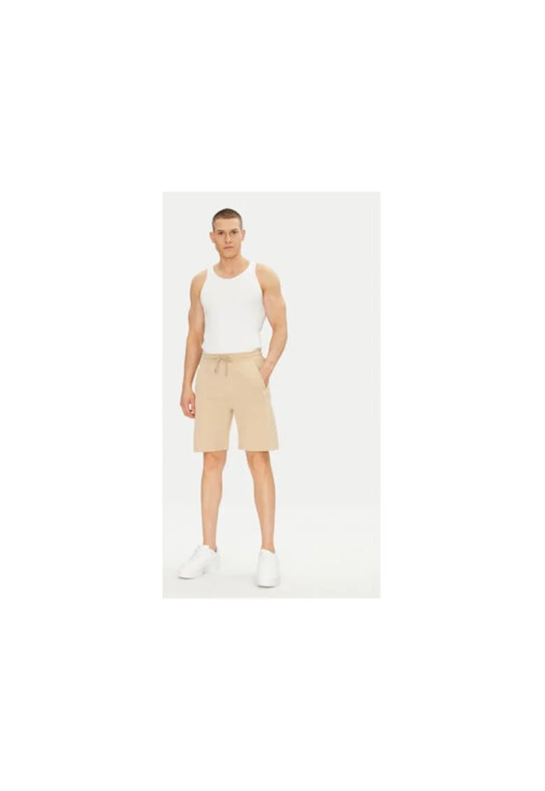 Pantaloni scurti sport barbati  705071 552951, Bumbac organic, Bej, Bej