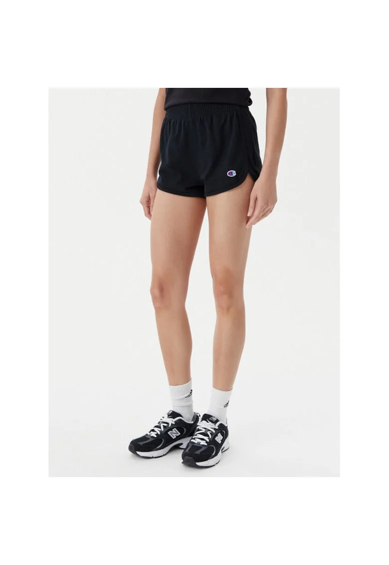 Pantaloni scurti sport dama  117873, Bumbac, Negru, Negru