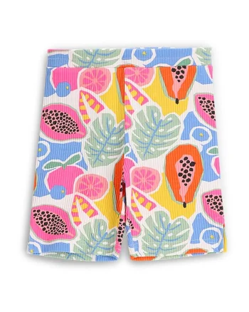 Pantaloni scurti sport fete  WC5122502TGJ, Bumbac, Multicolor, Multicolor