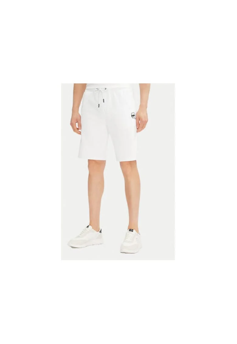 Pantaloni scurti sport barbati  705014 552900, Bumbac organic, Alb, Alb