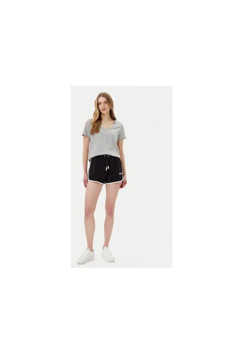 Pantaloni scurti sport dama  A2W10095, Bumbac, Negru, Negru