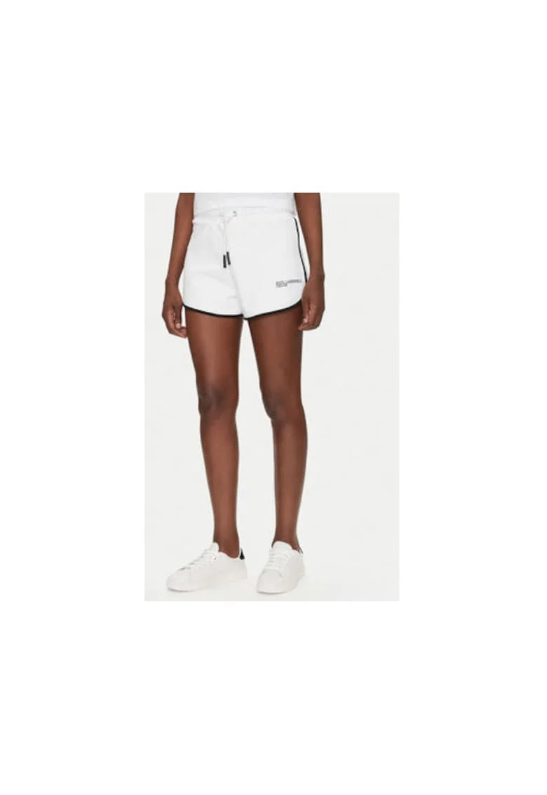Pantaloni scurti sport dama  A2W10095, Bumbac, Alb, Alb