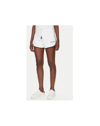 Pantaloni scurti sport dama  A2W10095, Bumbac, Alb, Alb