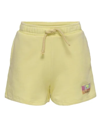 Pantaloni scurti sport fete  15347958, Bumbac organic/Poliester, Galben, Galben