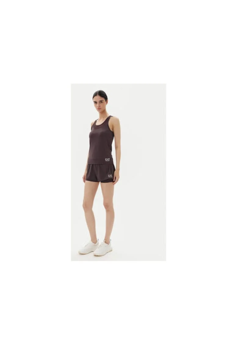 Pantaloni scurti sport dama  Emporio Armani, 7W000240 AF13662, Poliester, Maro, Maro