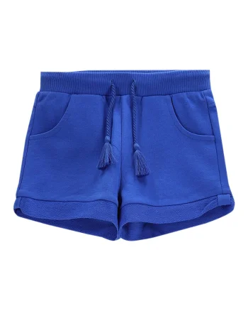 Pantaloni scurti sport fete  WC5120401FGK, Bumbac, Albastru, Albastru