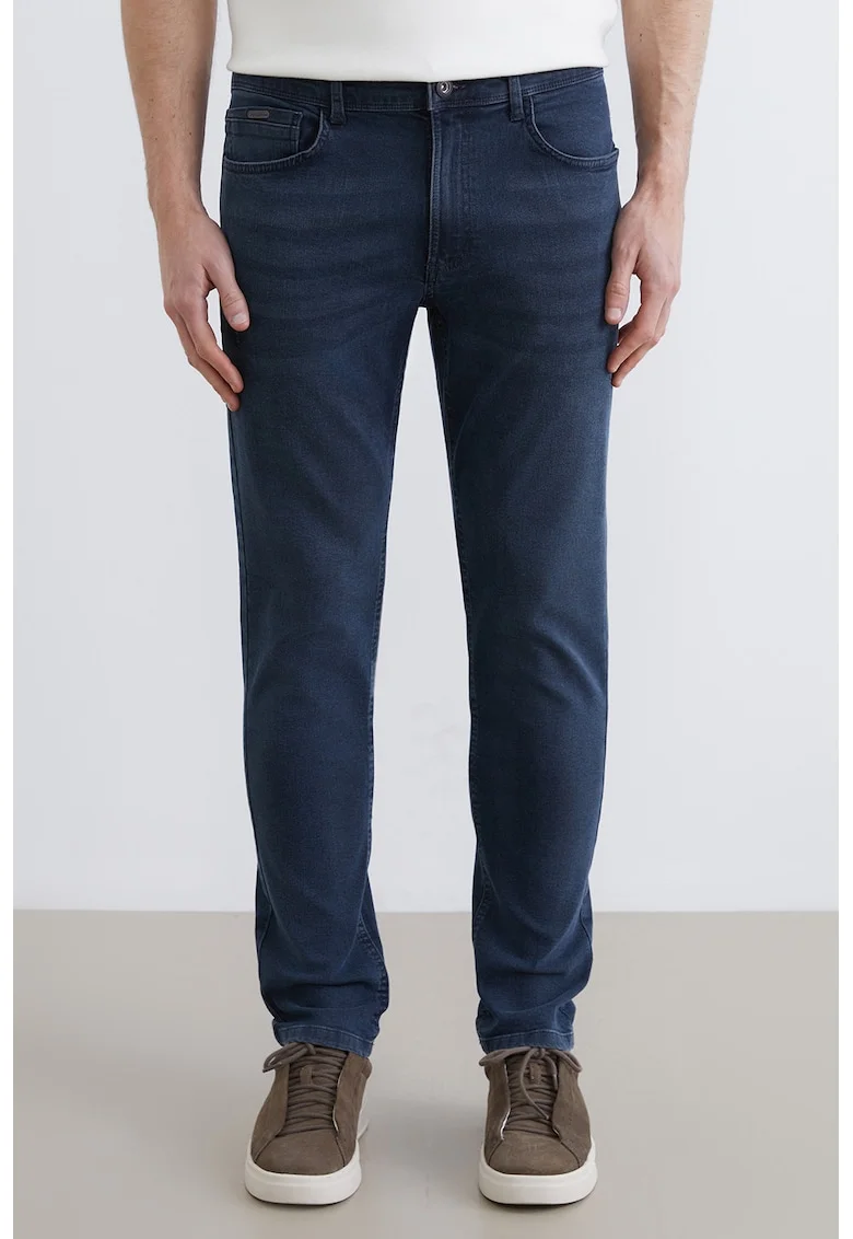 Blugi regular-fit, Albastru inchis