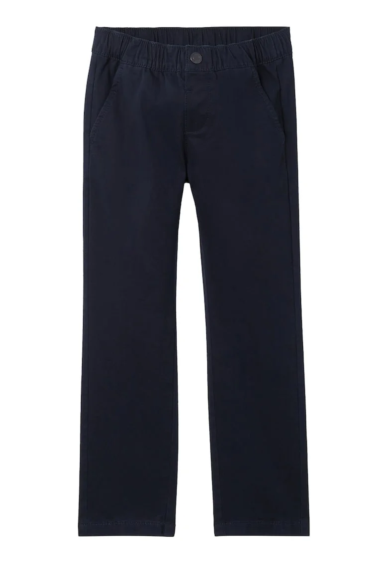 Pantaloni chino cu talie elastica, Albastru ultramarin