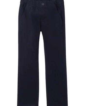 Pantaloni chino cu talie elastica, Albastru ultramarin