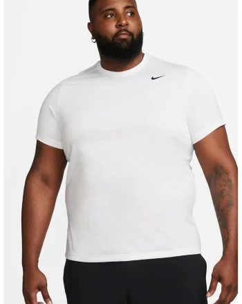 Tricou cu decolteu la baza gatului pentru fitness Legend, Alb optic