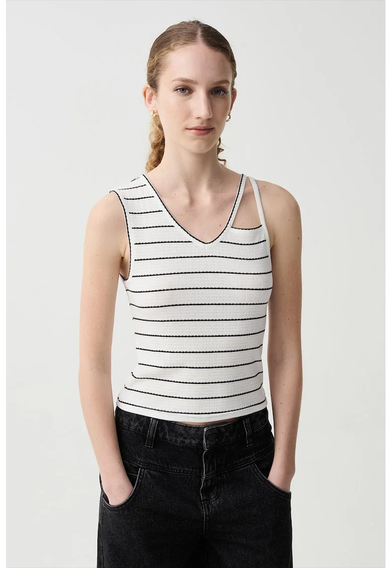 Top in dungi, Negru/Alb murdar