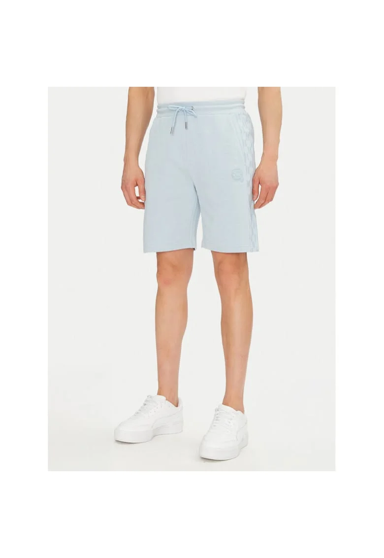 Pantaloni scurti sport barbati  705071 552951, Bumbac organic, Albastru, Albastru