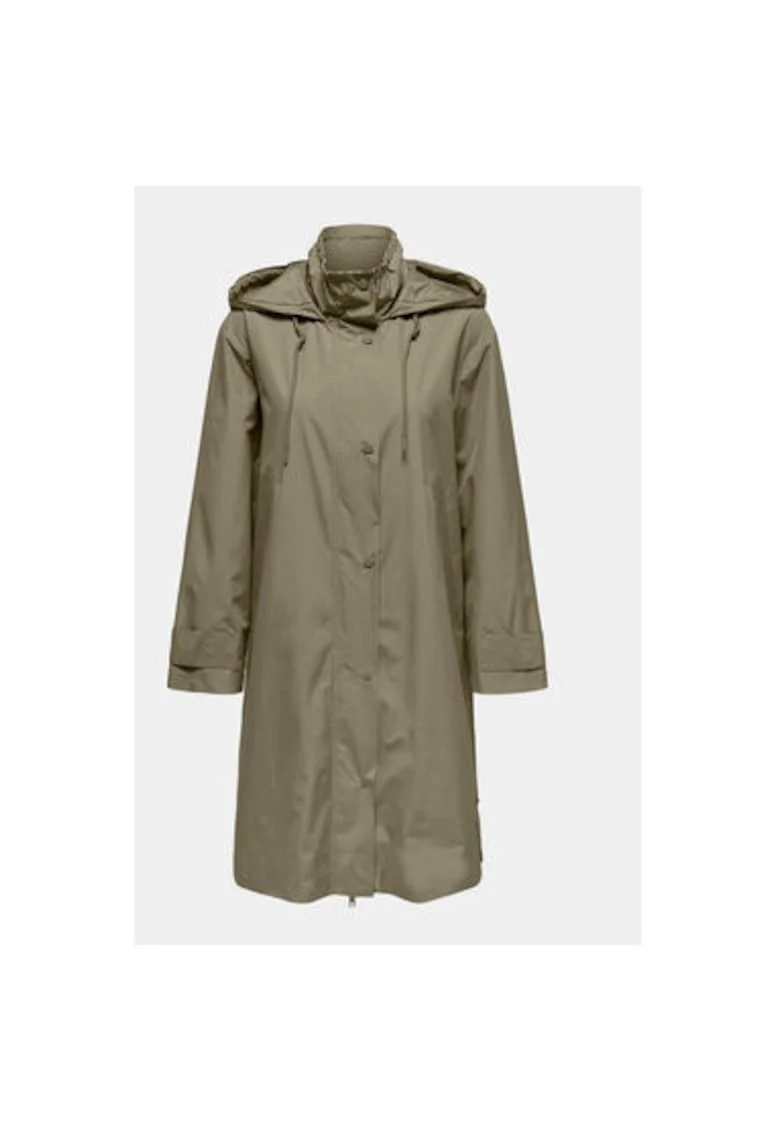 Geaca parka dama,  303387518, Poliester, Verde, Verde