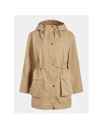 Geaca parka dama,  303499679, Poliester, Bej, Bej