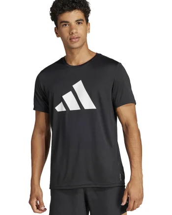 Tricou pentru alergare Run It, Negru