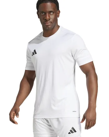 Tricou cu logo, pentru fotbal, Alb