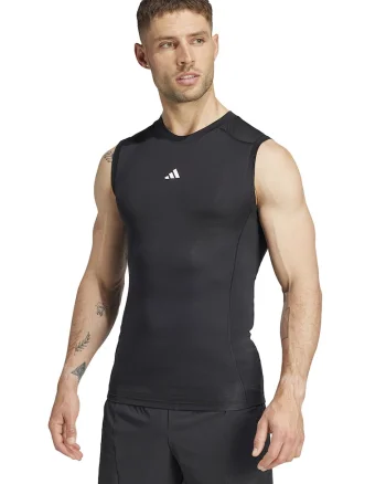 Top slim fit pentru fitness, Negru