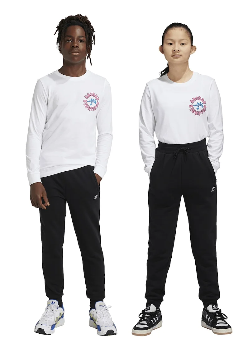 Pantaloni de trening regular fit cu snur de ajustare, Negru