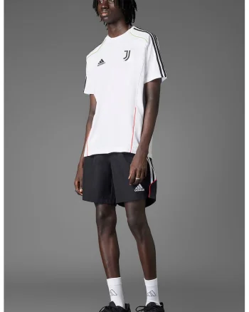 Pantaloni scurti cu snur pentru fotbal, Alb/Negru
