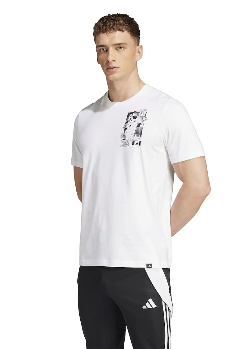 Tricou pentru fotbal Messi, Alb