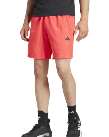 Pantaloni scurti cu talie ajustabila pentru antrenament, Portocaliu mandarina