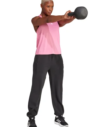 Top cu decupaj pe partea din spate, pentru fitness, Roz pastel/Alb optic